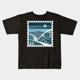 A wintery stamp design for Norway Kids T-Shirt